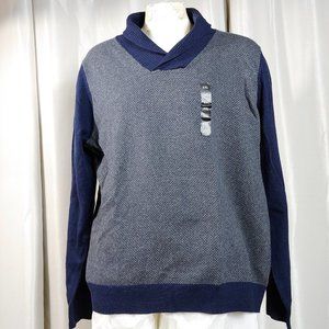 Marc Anthony Slim Fit Blue Grey Long Sleeve Sweater, NWT